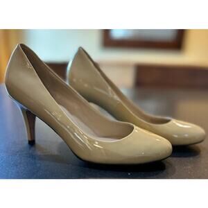 COLE HAAN Nike Air Tan Patent Leather Lainey High Heels Pumps Shoes Women's 7.5
